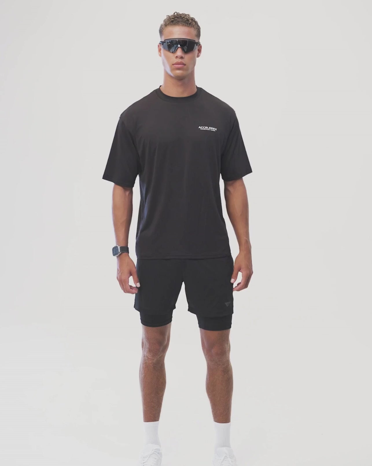Trenings T-skjorte oversized svart