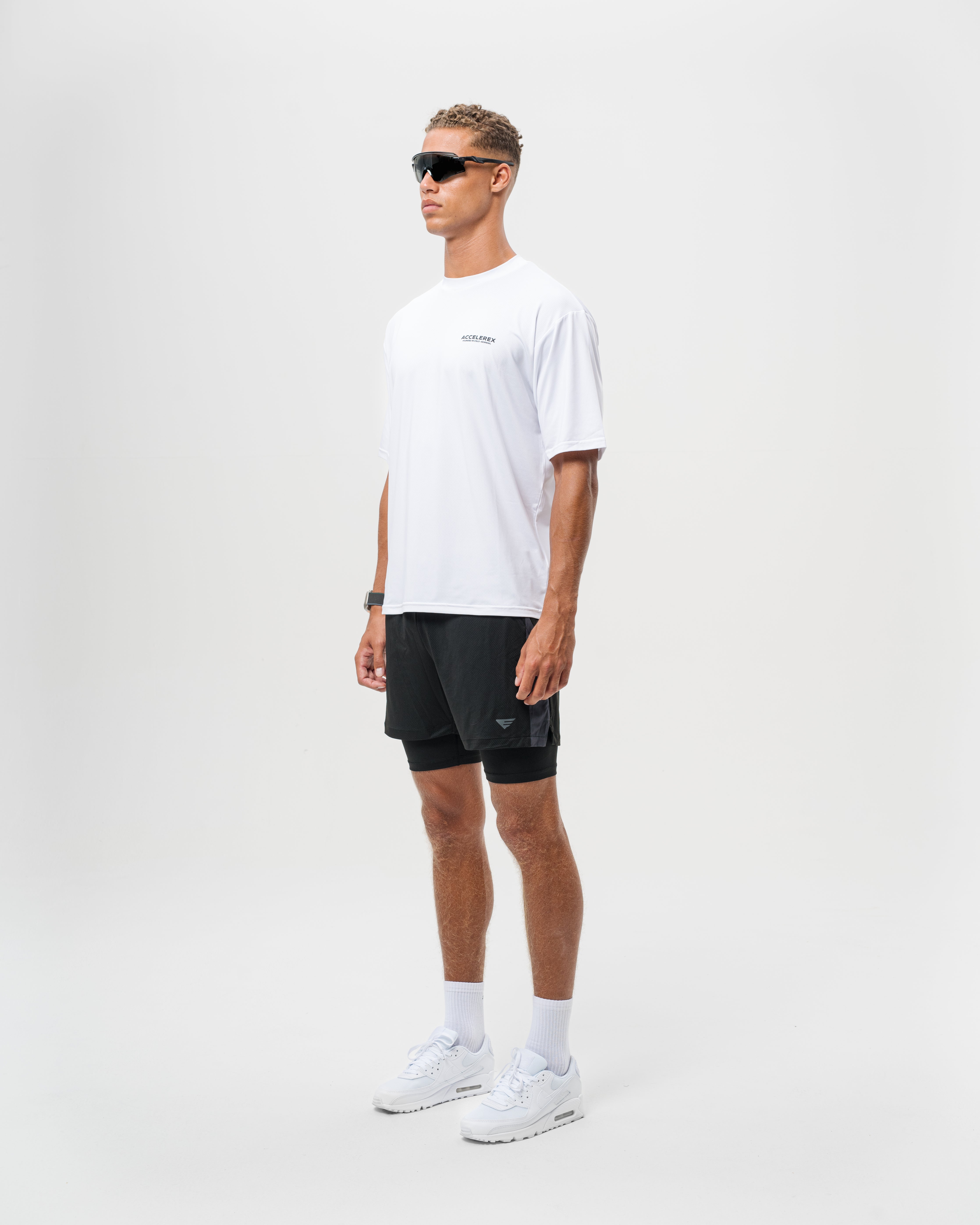 Hvit Trenings T-Skjorte Oversized 